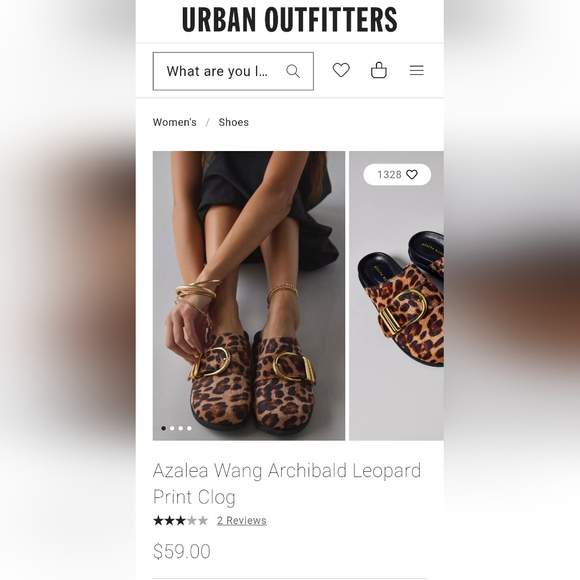 Azalea Wang Archibald Leopard Print Clog. Women's Size 6.5 - Picture 8 of 8